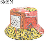 MISS New Cashew printing Bucket Hat 2021 Summer Fashion sunscreen Hat Sunbonnet