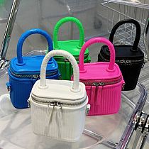 AOMEI Amazon 2021 Bucket Bags Women Handbags Ladies Versatile Easy Matching Solid Zipper Women Shoulder Bag