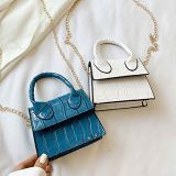 AOMEI Hot Selling 2021 Women Fashion Chain Single Shoulder Bag Street Mini Chain Alligator Print Handbags
