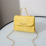 AOMEI Best Seller Shoulder Bag Ladies Handbags Alligator Print Solid Chain Crossbody Bag With Handle