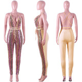 New Arrival Autumn 2021 Nightclub Sexy Sling Sequin Jumpsuit Women Clothing V Neck One Piece Jumpsuits