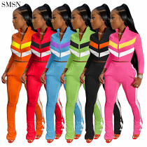 New Autumn Short Zip Top Sports Tracksuits Women Clothing Fashion 2 Piece Set Women Two Piece Pants Set