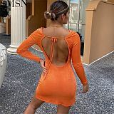 Fashion 2021 Sexy Backless Dress Stylish Sexy Dress Halter Short Dress Women Clothing