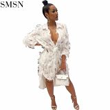 Hot Sale Womens Fall Clothing 2021 Fluffy Club Dress Cocktail Dresses Ladies Party Dress