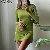 Fashion 2021 Sexy Backless Dress Stylish Sexy Dress Halter Short Dress Women Clothing