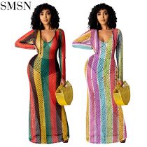 Hot Sale Hollow Out Dress See-Through Dress Hole Beach Party Club Dress Clothes For Women