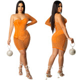 New Arrival One Shoulder Popular vestidos mujer New 2021 Woman Casual Dress Short Dress sexy night dress