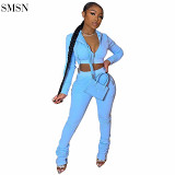 Fashionable Casual Sweatpants And Hoodie Set Two Piece Sport Jogging Sweat Sets Crop Top 2 Piece Women Jogger Set