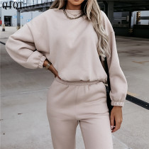 New Arrival Fashion Casual Tracksuit Outfits Jogger Set Women Clothing Joggers Pants Two Piece Pants Set