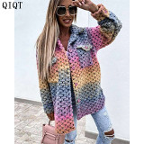 Latest Design Solid Color Womens Fall Clothing Winter Clothes Woman Coat Jacket Winter Coat Woman