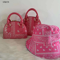 Wholesale Ins 2021 New Fashion Cashew Flower Women Handbag Set Portable Simple Chain Shoulder Bag Diagonal Ladies Bandana Bags
