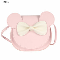 Hot Selling Durable Children Cartoons Style Pvc Material Pink Kids Handbags