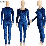 Best Design Sexy Tulle Patchwork Woman Bodycon Jumpsuits O Neck Zippers One Piece Jumpsuits