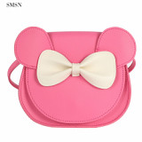 Hot Selling Durable Children Cartoons Style Pvc Material Pink Kids Handbags