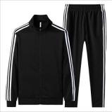 New Trendy Solid Color Long Sleeve Men Two Piece Set Spring And Autumn Outdoor Casual Sports Jogging Suit