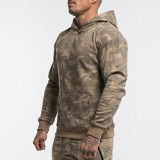 Fashion 2021 Camouflage Hooded Two Piece Sets For Men Autumn And Winter Casual Sports Suit For Men