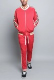 Hot Sale Long Sleeve Color Matching Two Piece Sets For Men 2021 Men's Leisure Sports Suit Two-Piece Set