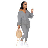 Best Design Autumn Casual Solid Color Long Sleeve Zipper Collar One Piece Jumpsuits Women Rompers