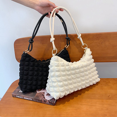 2021 fashion bubble plated cloud designer bag large capacity armpit purse simple ladies shoulder crossbody luxury women handbag