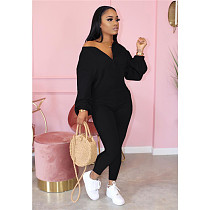 Best Design Autumn Casual Solid Color Long Sleeve Zipper Collar One Piece Jumpsuits Women Rompers