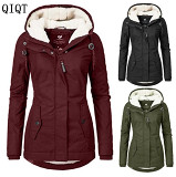 New Fashion Winter Clothes Long Jacket Lady Coat Woman Hooded Coat Parkas Plus Size Womens Coats