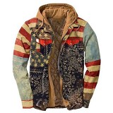 New Arrival 2021 Printed Hooded Men Jacket Autumn And Winter Plus Size Men's Jackets Coats