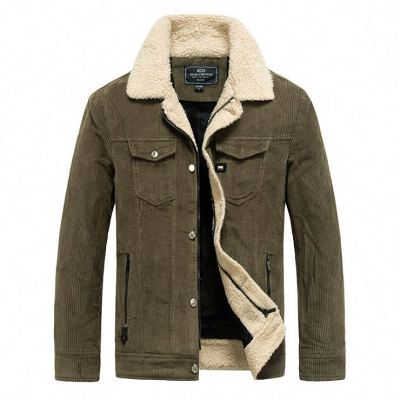 Fashion 2021 Turn Down Collar Fleece Mens Winter Jacket Coat Autumn Winter Jackets For Men