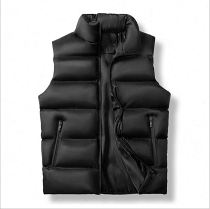 Hot Selling Solid Color Sleeveless Men Puffer Jacket New Fashion Thick Vest Bubble Jacket Men