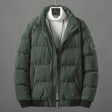 Hot Sale Solid Color Stand Collar Thick Men Puffer Jacket Plus Size Autumn Winter Men Down Jacket