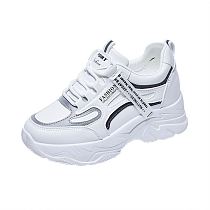 D12821 Street trend 2021 spring new style korean women white sneakers 2021 fashion height increasing shoes