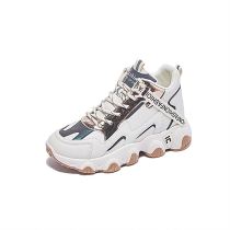 D12820 Korean edition 2021 autumn new style student heighten casual black sneakers for women shoes