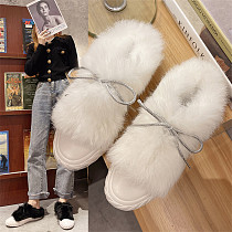 D12957 Internet celebrity same style korean edition solid color fashion casual flat slippers 2021 fall shoes