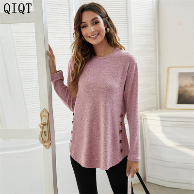 Hot Selling Long Sleeve Women Clothing Solid Color Ladies Blouse Women Tops Casual Blouse