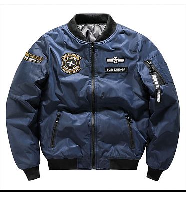 Best Design Windproof Baseball Jacket With Trendy Jacket On Both Sides Stand Collar Casual Cotton Jacket