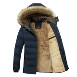 Best Design Men'S Winter Coat Winter Warm Hooded Heavy Fleece Cotton Coat