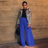 Hot Selling Women Long Pants Loose Retro Casual Stretch Wide Leg Pants In Solid Color