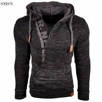 Wholesale Mixed Color Sweater Hooded Pullover Long Sleeve Sweater Plus Size Men'S Hoodies