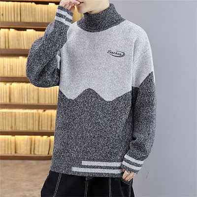 High Quality Men Sweaters Fashionable Knitted Men'S Long Sleeve Bottom Turtleneck Sweater