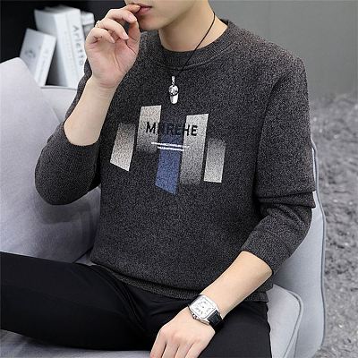 High Quality Men Fashionable Knitted Men'S Long Sleeve Bottom Sweater With Thick Warm Sweater