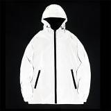 Newest Design Fashionable personality reflective coat mens winter coat with hood men's casual coats