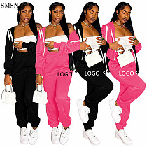 Fashion 2021 Solid Color Casual Suit Womens Clothing Two Piece Pants Set Women Joggers Pants Two Piece Pants Set Two Piece Set