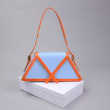 New arrival hot sale 2021 ladies shoulder bags fashion contrast color handbag for women