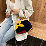 2021New Fashion Winter Wooden Shell Clip Evening Bucket Bag For Woman Purse and Handbags