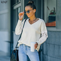 Hot Sale Clothes Kinted Top Tunic Tops Women Sweater Women Ladies Blouses