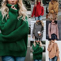 Latest Design fall turtleneck pullover women top sweaters long sleeve women t shirt winter womens top