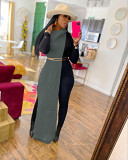 New Style Knitted Side Split Sweater Dress Sleeveless Fall Clothes Outfits Birthday Party Long Maxi Dresses