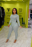 Fashion Casual Solid Color Long Sleeve Joggers Womens Clothing Two Piece Pants Set Women 2 Piece Sets Women Sets Two Piece