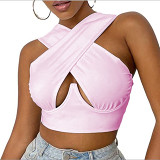 Best Design Solid sexy aggregated steel support slimming vest elegant tops for women casual tank tops