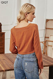 New Style Wholesale Crop Top Ladies Tops Blouse Long Sleeve Blouse Women