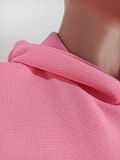 Casual waistless pure color sports pink hoodie crop top pants two piece sets